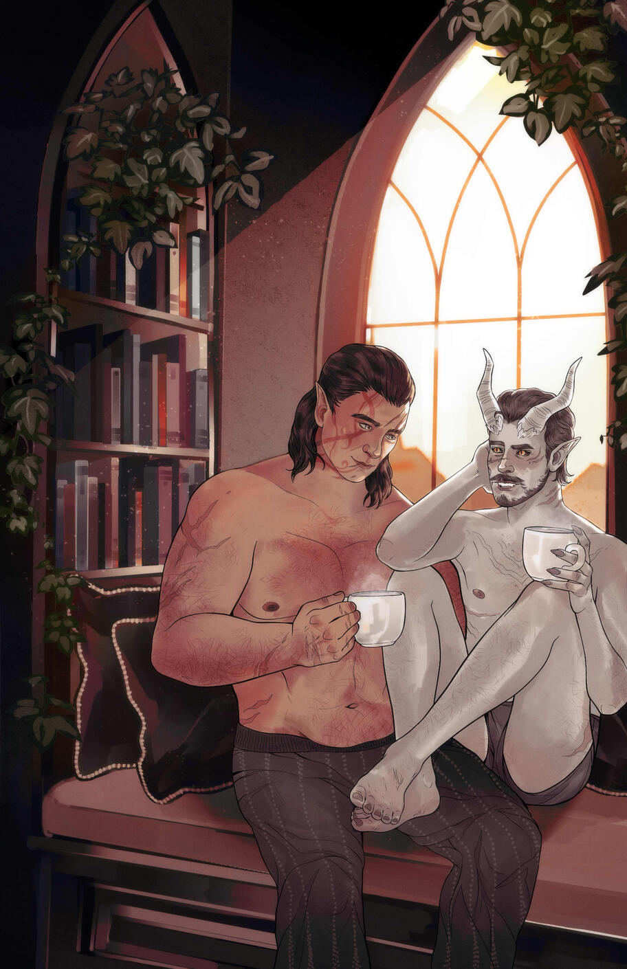 In the Alcove. Procreate. 2024.