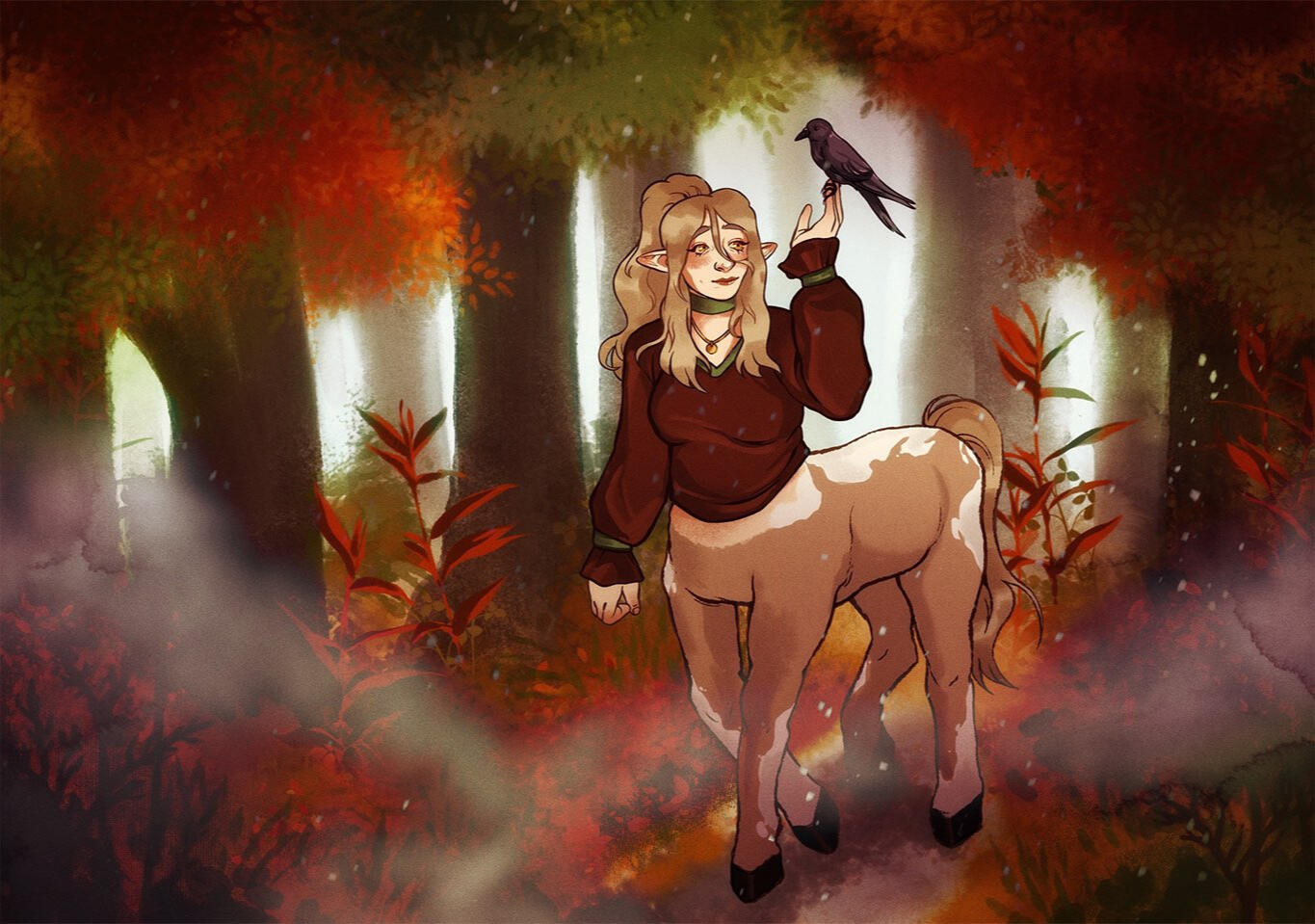 Ophelia in the Mist. Procreate. 2022.