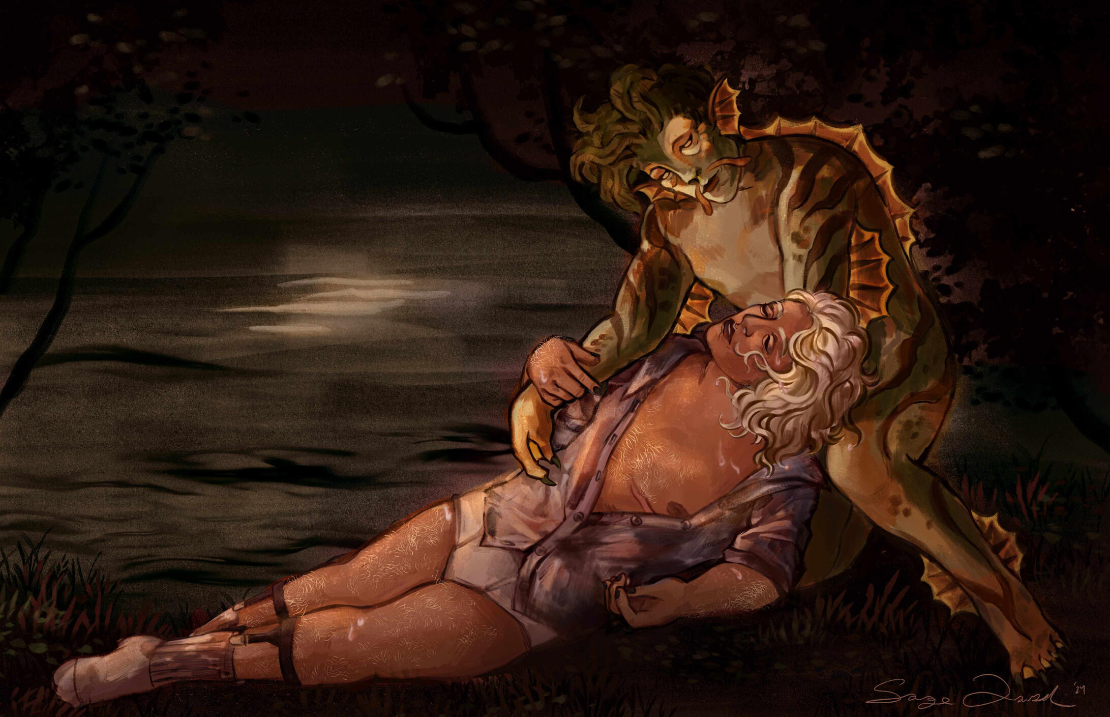 The Swamp Seraphim. Procreate. 2024.