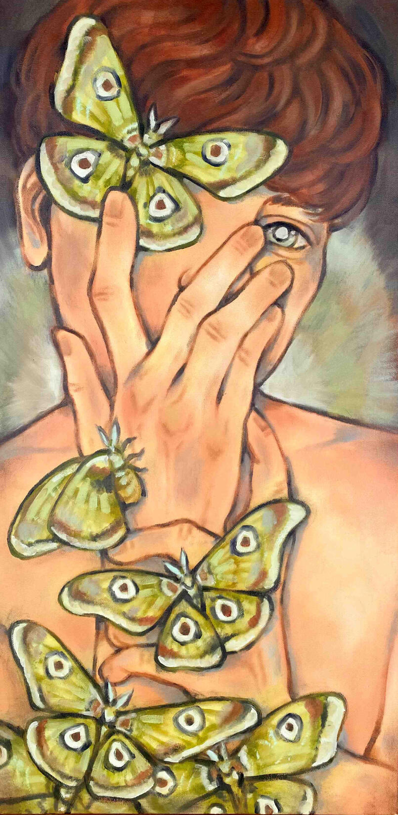 Shrouded. Oil on Canvas. 18x36in. 2024.