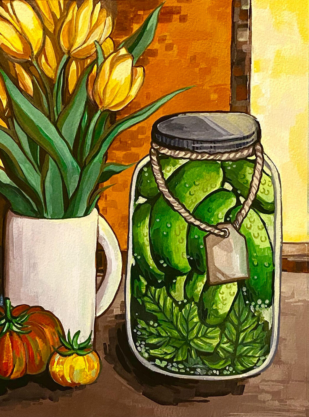 For Molly. Gouache. 2022. Commission.