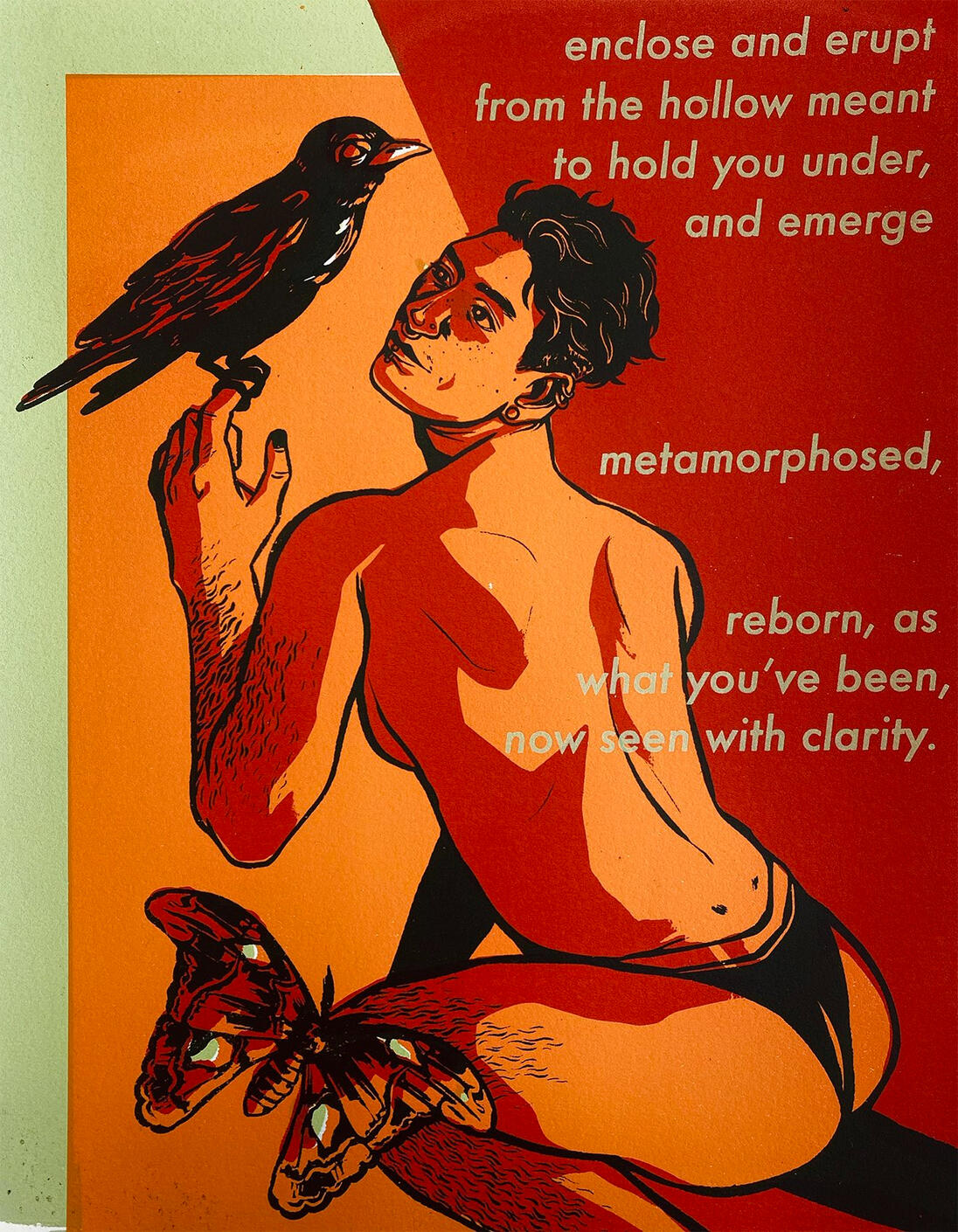 Beyond the Binary. Screen-print. 11x15in. 2022.
