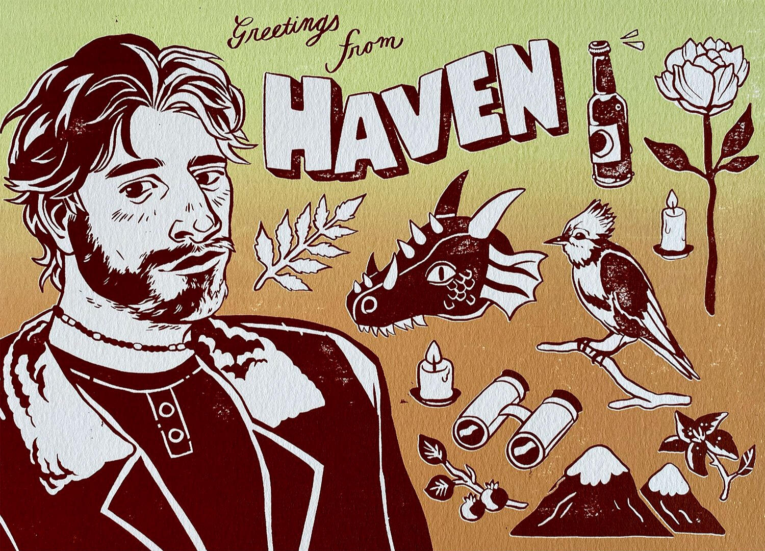Haven. Screen-print. 2022.