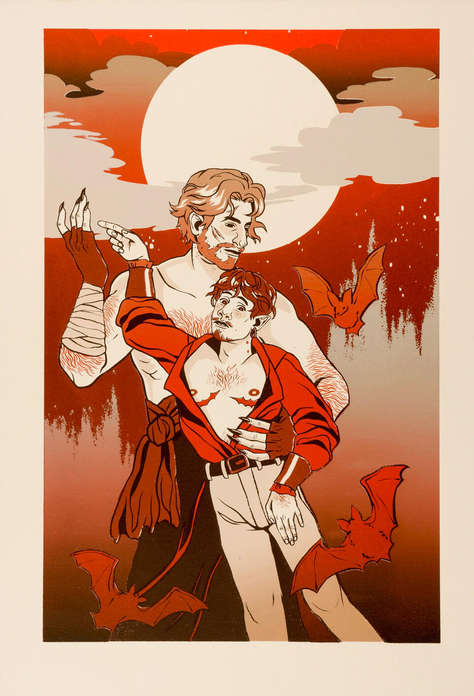 Moonlight Waltz. Screen-print. 13x19in.